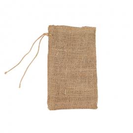 Jute zakken met sluitkoord 15 x 25 cm (per stuk)